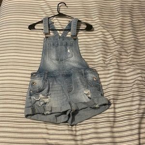 Wallflower overall shorts